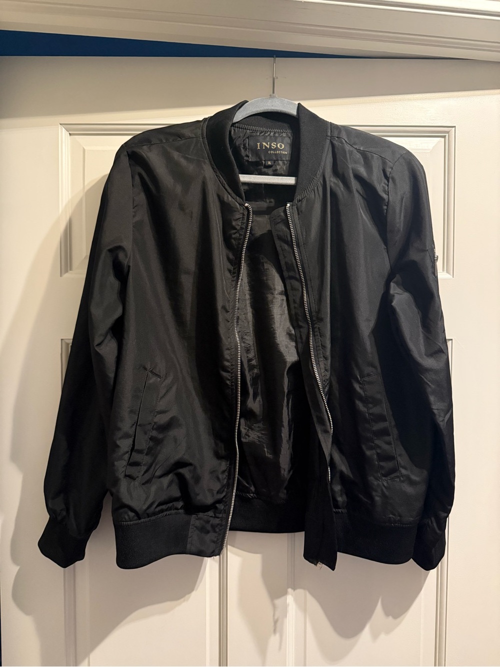 INSO Black Women's Bomber Jacket